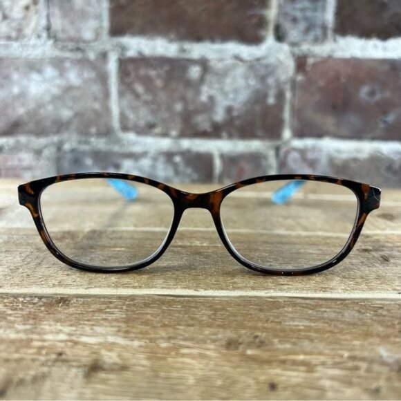 Lulu Guinness LR45 2.5 Tortoise Frames with Turquoise Interior - Picture 1 of 12